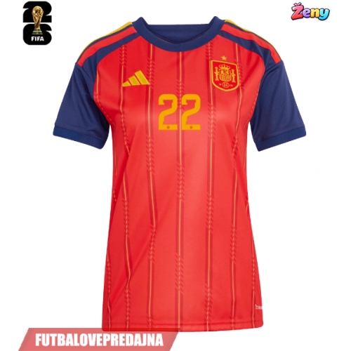 Lacne Ženy Futbalové dres Španielsko Pau Cubarsi #22 MS 2026 Krátky Rukáv - Domáci